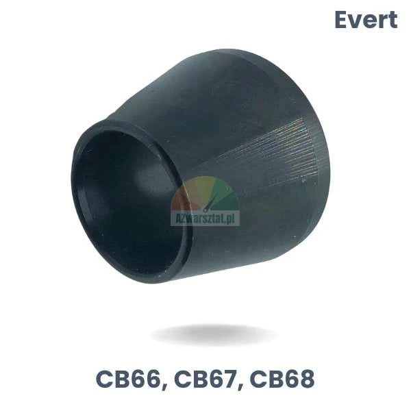 Black centering cone for Evert wheel balancer models CB66, CB67, CB68, range 4.4cm - 6.2cm