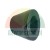 Black cone-shaped rubber bushing with a through hole.