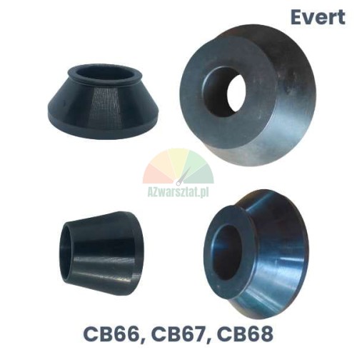 Set of four wheel balancer cones for Evert CB66 CB67 CB68 with 40mm shaft diameter.