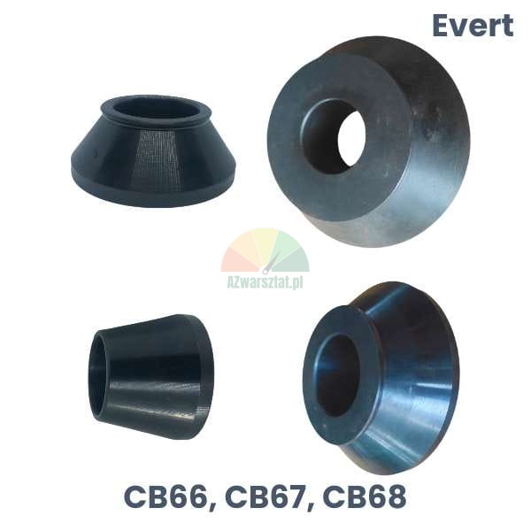 Set of four wheel balancer cones for Evert CB66 CB67 CB68 with 40mm shaft diameter.
