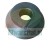 Black metal centering cone with a central hole for machinery.