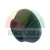 Black conical hub guard or bicycle spacer on a white background.