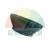 Black industrial rubber seal with a conical profile.
