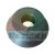 Black industrial centering cone or tapered spacer made of dark metal on a white background.