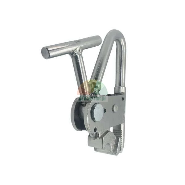 Metal jaw clamp with T-handle for tensioning or lifting