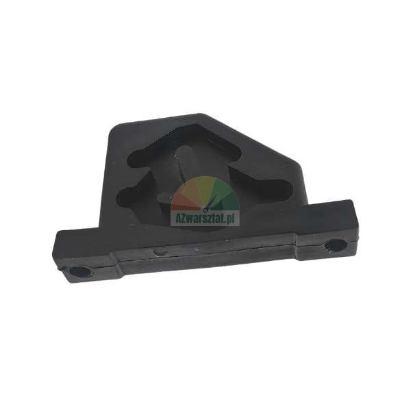 Black plastic mounting element with a T-shaped cutout and two mounting holes.