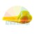 Yellow plastic replacement blade for grass trimmer