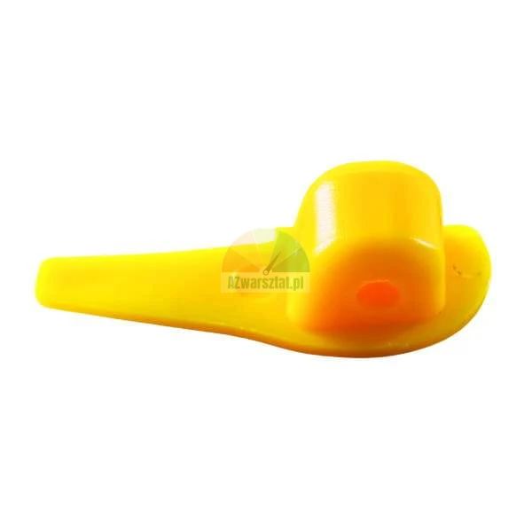 Yellow plastic replacement blade for grass trimmer