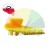 Yellow plastic mounting wedge or removal tool, 24h shipping from Poland.
