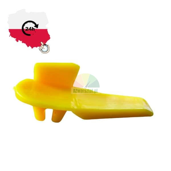 Yellow plastic mounting wedge or removal tool, 24h shipping from Poland.