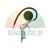 Tire inflator gun with a pressure gauge and a black hose.
