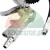 Silver tire inflator gun with metal trigger and pneumatic connector