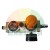 Air pressure regulator with gauge and orange adjustment knob