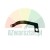 Black flat metal spring clip with a mounting hole on a white background