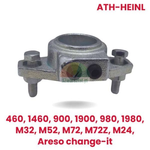 Replacement mounting head holder for ATH-Heinl tire changers, compatible with models 460, 1460, 900, 1900, 980, 1980, M32, M52, M72, M72Z, M24, and Areso change-it.
