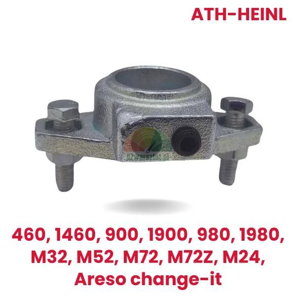 Replacement mounting head holder for ATH-Heinl tire changers, compatible with models 460, 1460, 900, 1900, 980, 1980, M32, M52, M72, M72Z, M24, and Areso change-it.