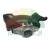Black tire changer mounting head with metal flange and bolts