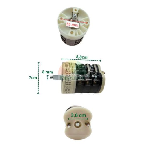 Rotary switch for tire changer GB14048 with dimensions