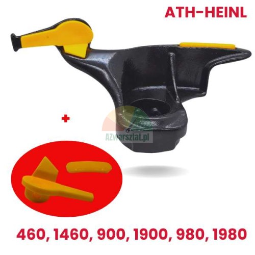 Black mounting head replacement for ATH-Heinl tire changers with extra set of protectors for models 460, 1460, 900, 1900, 980, 1980.