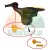 Black ATH-Heinl replacement mounting foot with extra plastic protector set.
