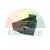 Heavy duty black metal wedge clamp with serrated surface and bolt hole