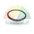 Black rubber gasket ring on a white background.