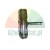Metal grinding wheel on a shaft, industrial machine part.