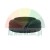 Black rubber conical gasket for washbasin faucet on a white background.