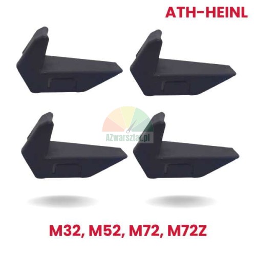 Set of 4 plastic jaw protectors for ATH-Heinl tire changers M32, M52, M72, M72Z, black protective covers.