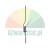 Metal torsion spring with straight arms on a white background.