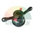 Black quick release wing nut for wheel balancer with red levers