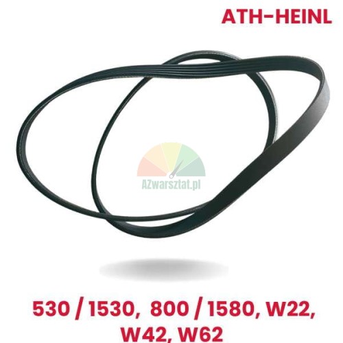 Black drive belt for ATH-Heinl balancer models 530/1530, 800/1580, W22, W42, W62