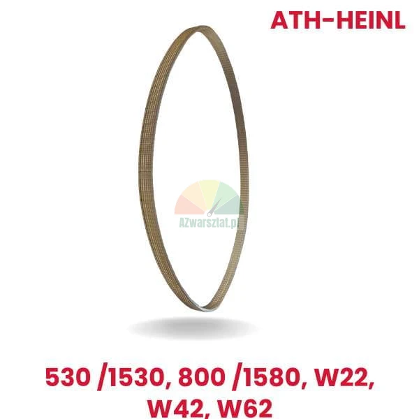 Yellow wheel balancer motor belt replacement for ATH-Heinl models 530/1530, 800/1580, W22, W42, W62