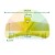 Yellow profiled plastic bead breaker blade cover with dimensions