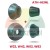 Set of four centering cones for ATH-Heinl wheel balancer with 40mm shaft, models W22, W42, W62, W82