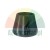 Black conical plastic bushing on a white background