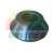 Black metal conical washer or spacer sleeve for industrial machinery.