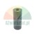 Metal sleeve with a rectangular hole on a white background.