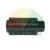 Black plastic pneumatic silencer with male thread.