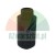 Black plastic suction strainer with male thread and intake slots for pumps or irrigation systems.