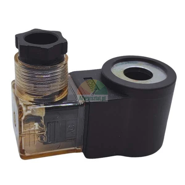 Solenoid valve coil AC220V with transparent DIN connector