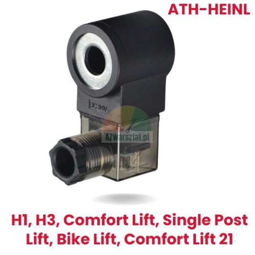 Replacement 24V DC lowering valve coil for ATH-Heinl H1, H3, Comfort Lift, and Single Post Lift.