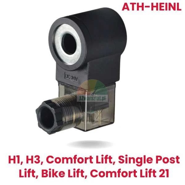 Replacement 24V DC lowering valve coil for ATH-Heinl H1, H3, Comfort Lift, and Single Post Lift.
