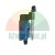 Limit switch with adjustable roller lever, model ME-8108, blue and black housing.