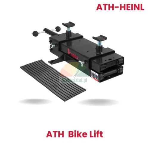 Black REDATS mini motorcycle lift replacement for ATH-Heinl Bike Lift with rubber mat.