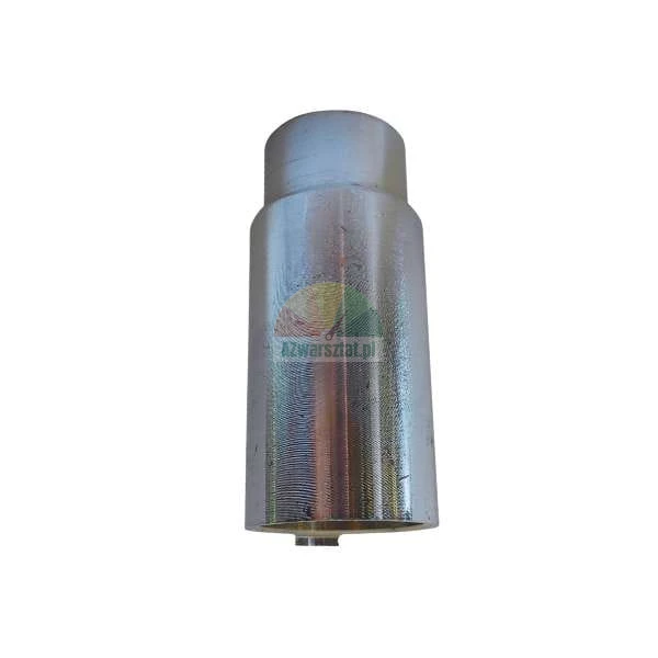 Metal reduction sleeve or cylindrical socket with stepped diameter on a white background.