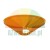 Orange plastic disc cone training marker for sports and agility drills.