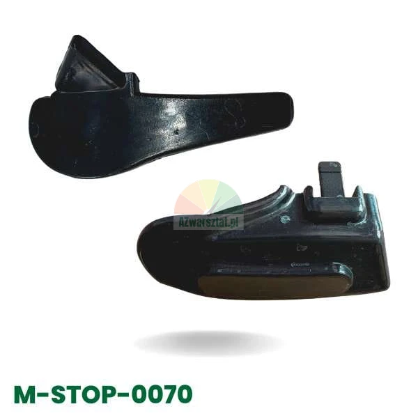 AFAE foot cover set in black, model M-STOP-0070, showing two pieces from different angles.