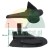 Black plastic structural element with dimensions of 15 mm and 24 mm shown from two perspectives.