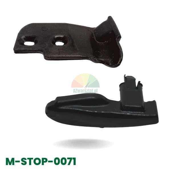 Black foot cover SAL set, two plastic components, M-STOP-0071